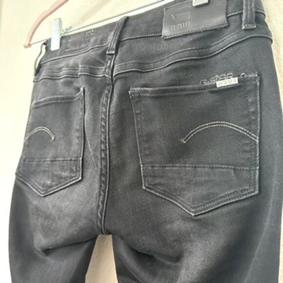 G-Star Raw 3301 Contour Skinny Jeans, Size 26, Black - Picture 8 of 10